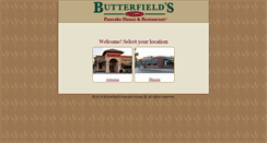 Desktop Screenshot of butterfieldsrestaurant.com